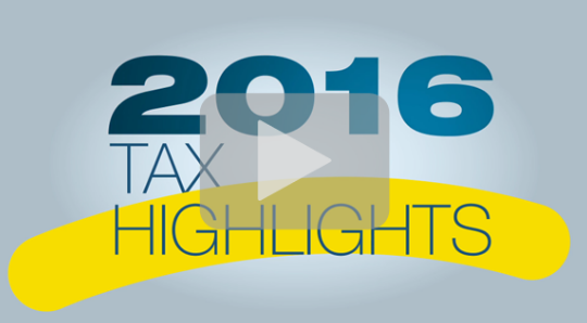 Tax highlights 2016